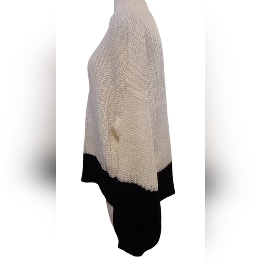 Derek Heart size 2X Black/White Sweater - Picture 2 of 9